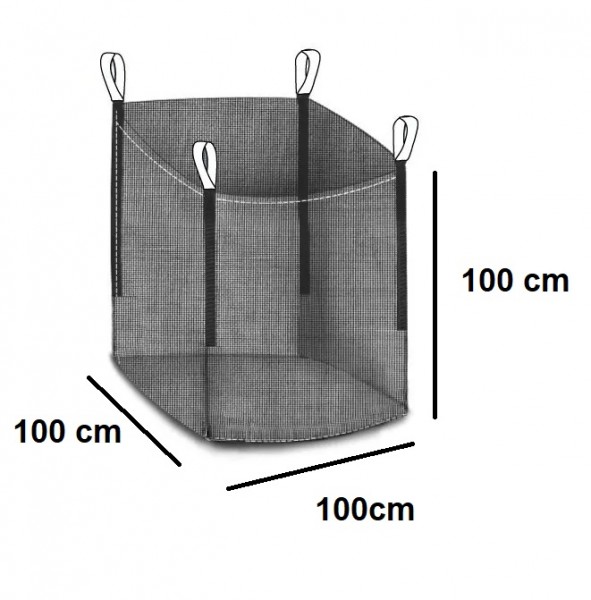 Holzbag (Woodbag, Big Bag Holz), universeller BigBag für Brennholz und Kaminholz