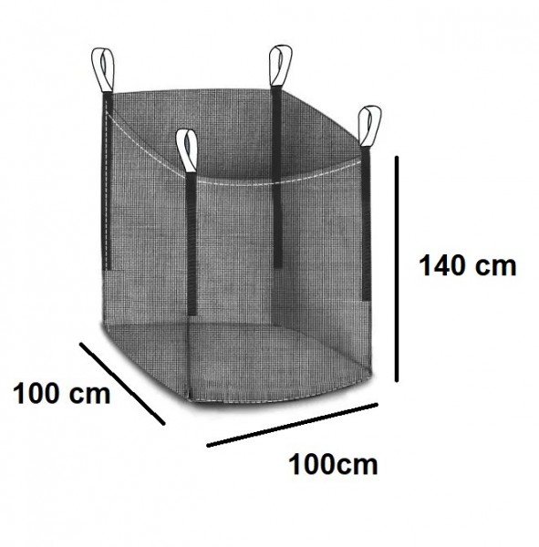Holzbag (Woodbag, Big Bag Holz), universeller BigBag für Brennholz und Kaminholz