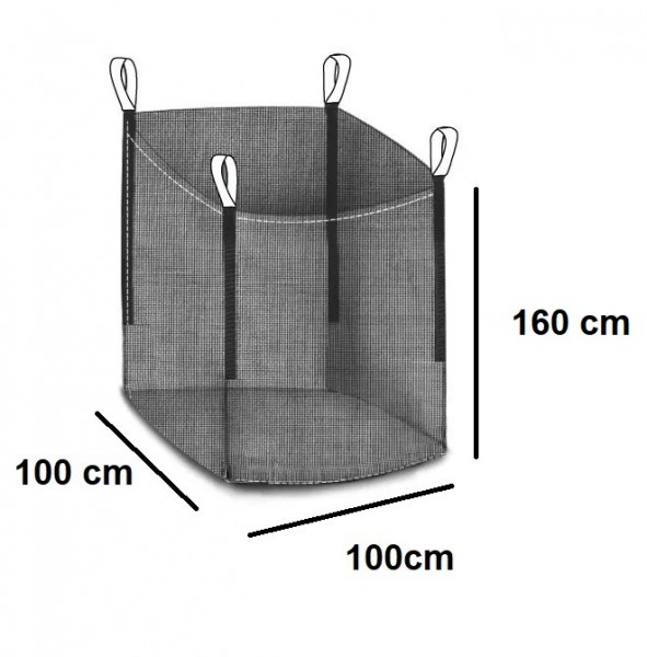 Holzbag (Woodbag, Big Bag Holz), universeller BigBag für Brennholz und Kaminholz