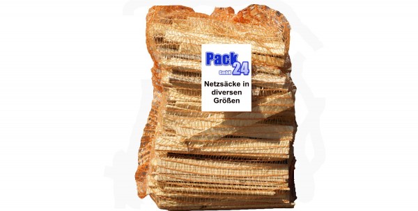 Netzsäcke für Brennholz 35x50cm Raschelsäcke
