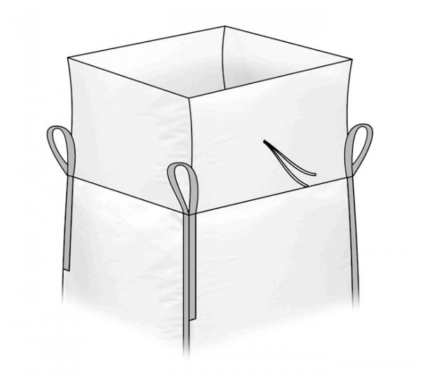 Big Bag 80 x 80 x 80 cm mit Schürze