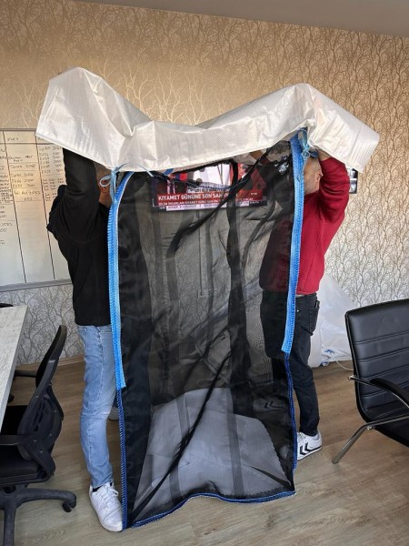 Premium Holzbag 100x100x180cm Sternenboden und Abdeckung