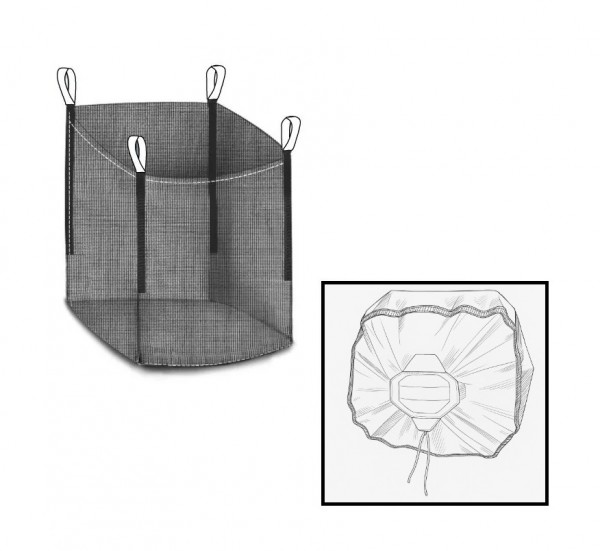 Holzbag (Woodbag, Big Bag Holz), universeller BigBag für Brennholz und Kaminholz