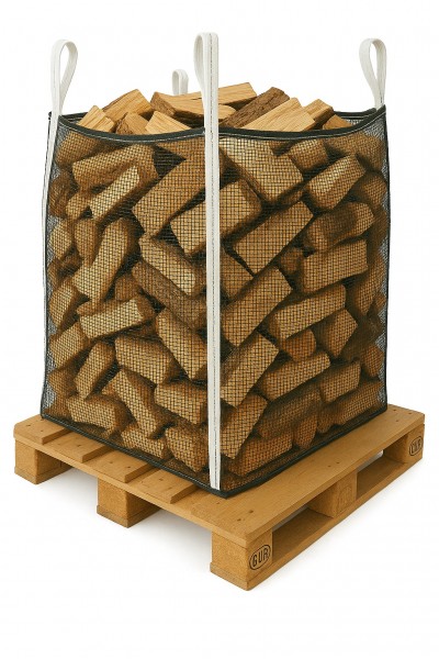 Holzbag (Woodbag, Big Bag Holz), universeller BigBag für Brennholz und Kaminholz