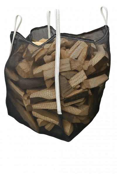 Holzbag (Woodbag, Big Bag Holz), universeller BigBag für Brennholz und Kaminholz